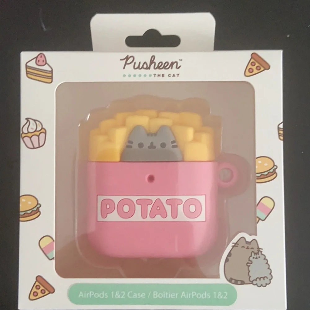 nwt! official pusheen apple airpods case
